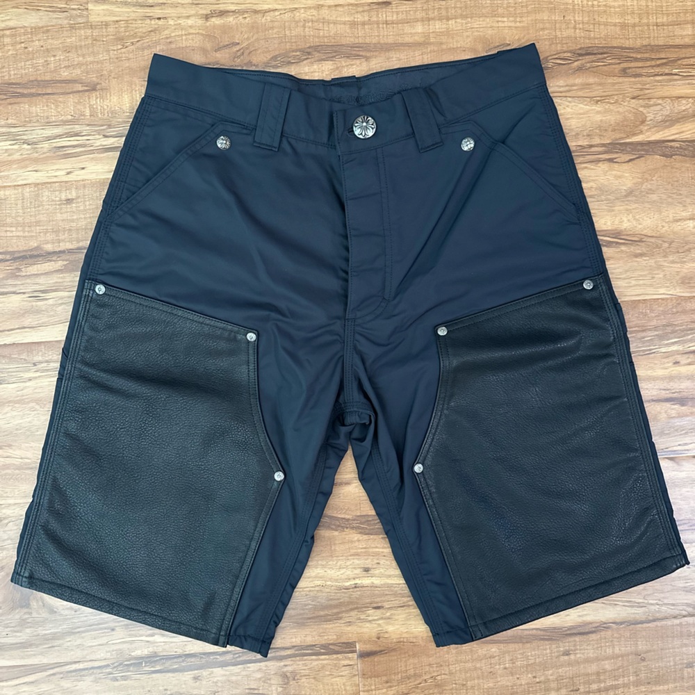 Chrome Hearts Double Leather Knee Carpenter Shorts